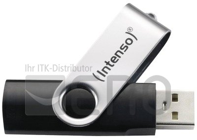 Intenso Usb stick Basicline 16 Gb Schwarz silber